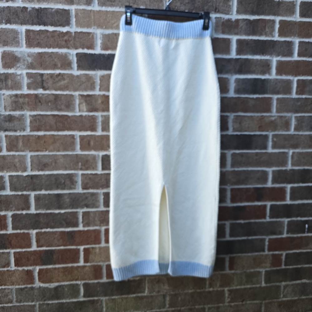NWT Sancia Jalie Knit Cream High-Waisted Pencil Skirt XS - Picture 3 of 14